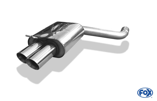 FOX BMW E90/91/92 - 325d/ 330d Endschalldämpfer - 2x80 Typ 25