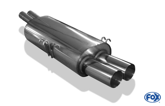 FOX BMW E34 M5 Endschalldämpfer Ø2x63,5mm - 2x76 Typ 10