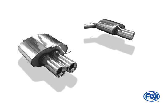 FOX BMW F10 535d Endschalldämpfer rechts/links - 2x90 Typ 13 rechts/links