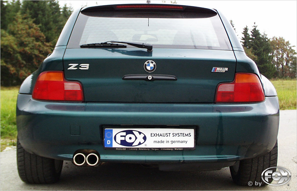 FOX BMW Z3 Roadster & Coupe - E36 Endschalldämpfer - 2x70 Typ 13