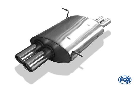 FOX BMW Z3/ Z3 Coupe 3,0l Endschalldämpfer - 2x80 Typ 17