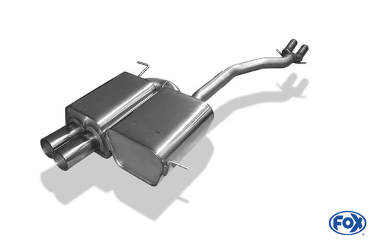 FOX BMW Z4 E85 Endschalldämpfer inkl. Y-Verbindungsrohr 2x50mm - 2x80 Typ 10