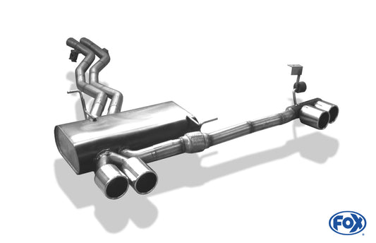 FOX BMW Z4 E85 Endschalldämpfer Ausgang rechts/links - 2x80 Typ 12 rechts/links