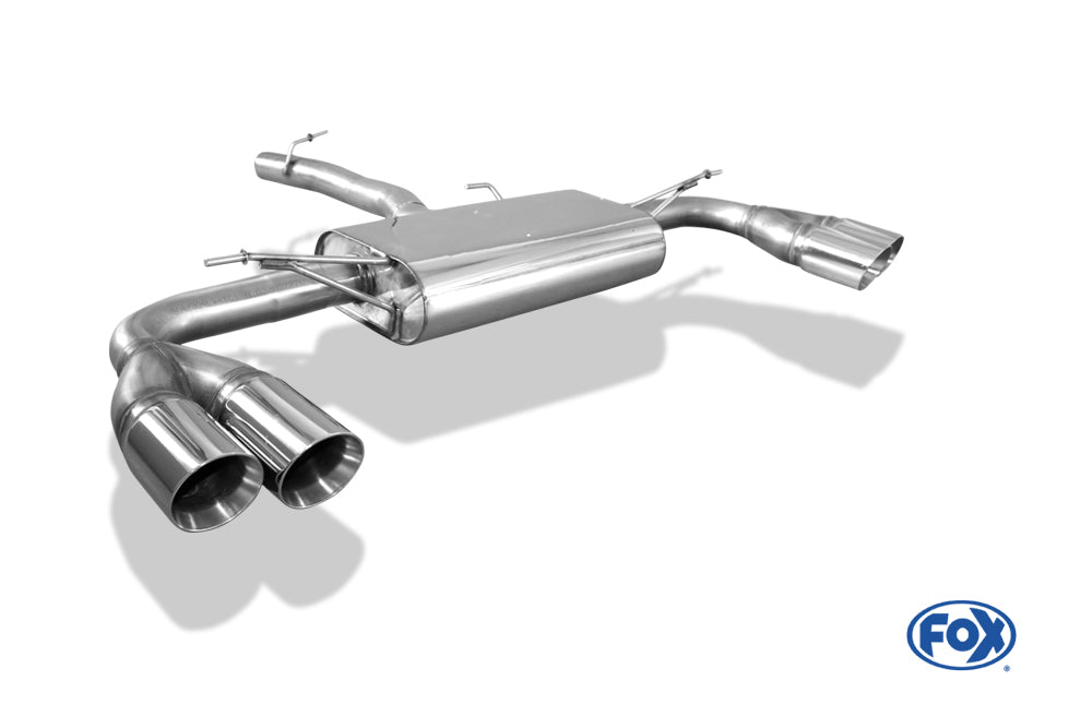 FOX BMW X3 F25 Endschalldämpfer quer Ausgang rechts/links - 2x90 Typ 25 rechts/links