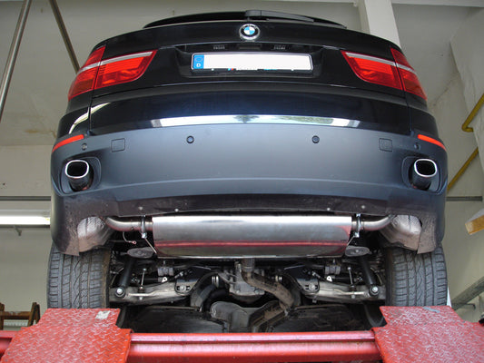 FOX BMW X5 Typ E70 Diesel Endschalldämpfer quer Ausgang rechts/links - 1x93x79 Typ 71 rechts/links