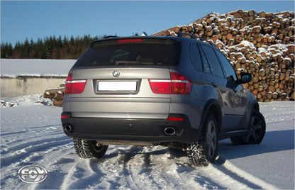 FOX BMW X5 - E70 Endrohre passend auf original Endschalldämpfer - 115x85 Typ 38 rechts/links