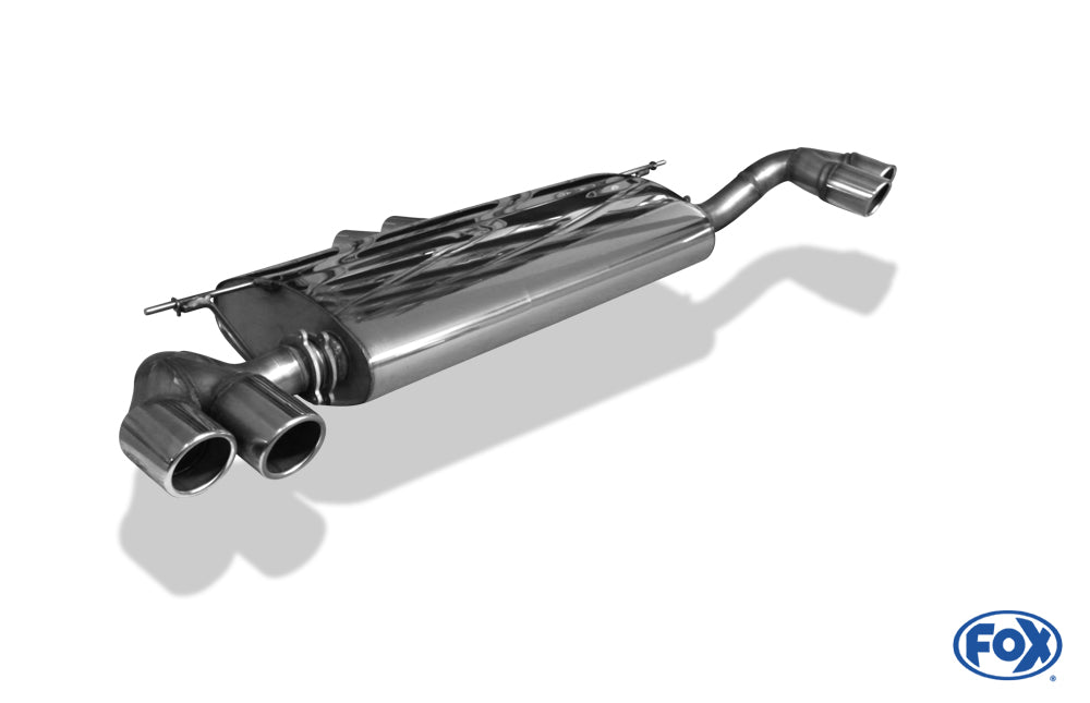 FOX BMW X5 F15 Endschalldämpfer quer Ausgang rechts/links, Eingang doppelflutig - 2x80 Typ 16 rechts/links