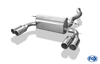 FOX BMW F32/F33/F36 - 435i - M-Paket Endschalldämpfer quer Ausgang rechts/links - 2x80 Typ 12 rechts/links