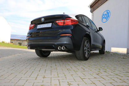FOX BMW X4 F26 Endschalldämpfer quer Ausgang rechts/links - 2x90 Typ 17 rechts/links
