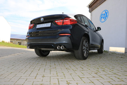 FOX BMW X4 F26 Endschalldämpfer quer Ausgang rechts/links - 2x90 Typ 17 rechts/links