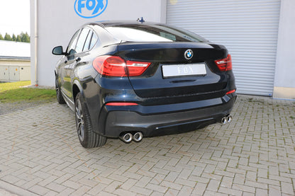 FOX BMW X4 F26 Endschalldämpfer quer Ausgang rechts/links - 2x90 Typ 17 rechts/links