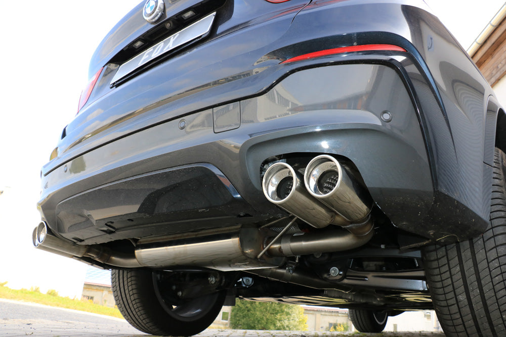 FOX BMW X4 F26 Endschalldämpfer quer Ausgang rechts/links - 2x90 Typ 17 rechts/links