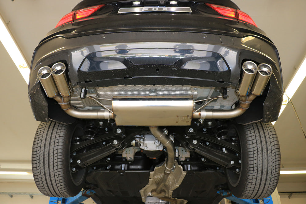 FOX BMW X4 F26 Endschalldämpfer quer Ausgang rechts/links - 2x90 Typ 17 rechts/links