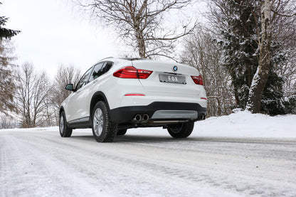 FOX BMW X4 F26 ohne M-Paket Endschalldämpfer quer Ausgang rechts/links - 2x90 Typ 25 rechts/links
