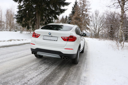 FOX BMW X4 F26 ohne M-Paket Endschalldämpfer quer Ausgang rechts/links - 2x90 Typ 25 rechts/links