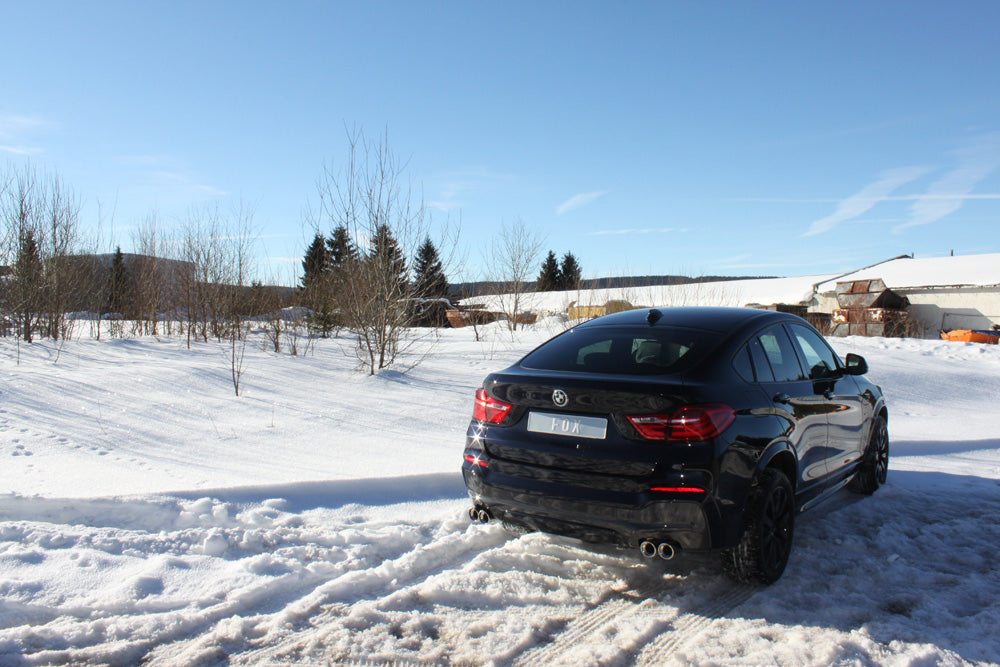 FOX BMW X4 F26 - 35i 35d Endschalldämpfer quer Ausgang rechts/links - 2x90 Typ 17 rechts/links
