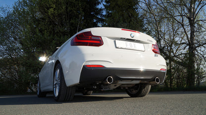 FOX BMW F23 - 220i Cabrio Endschalldämpfer quer Ausgang rechts/links - 1x90 Typ 12 rechts/links