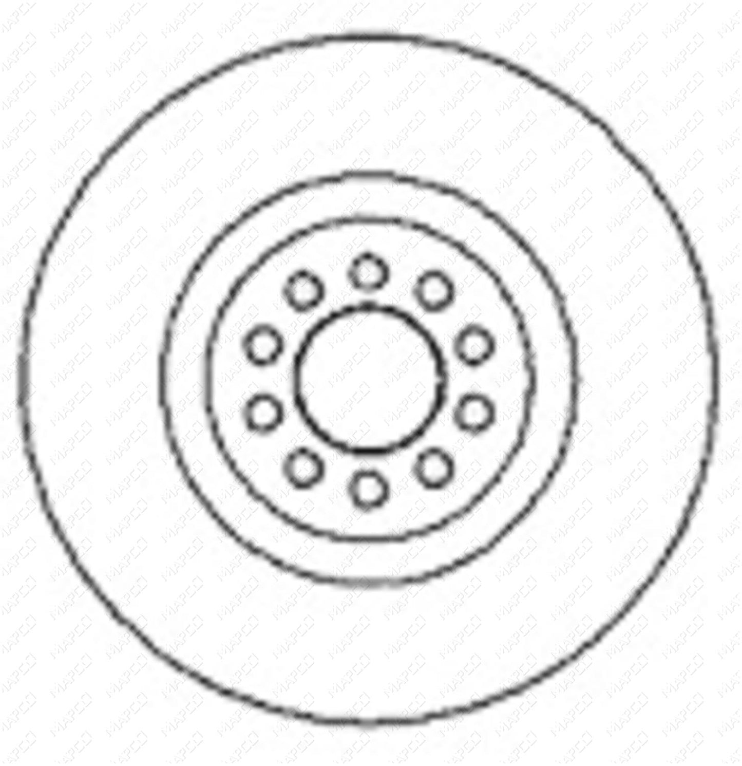 MAPCO Bremsscheibe Vorderachse  15872
