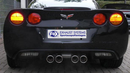 FOX Corvette C06 Endschalldämpfer Ausgang mittig - 4x100 Typ 12 mittig