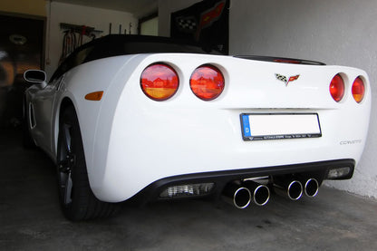 FOX Corvette C06 Endschalldämpfer Ausgang mittig - 4x100 Typ 12 mittig