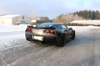 FOX Corvette C7/ Z06 Endschalldämpfer Ausgang mittig - 4x100 Typ 25 mittig