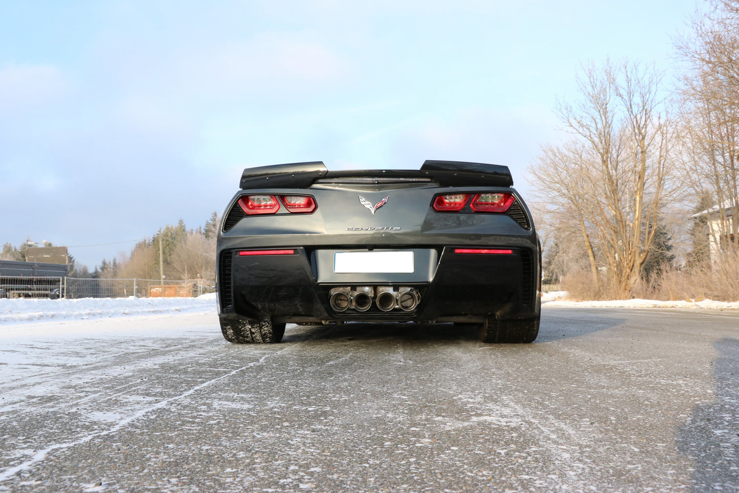 FOX Corvette C7/ Z06 Endschalldämpfer Ausgang mittig - 4x100 Typ 25 mittig