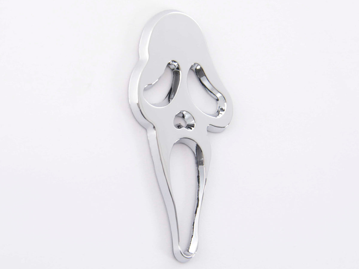 Aufkleber Chrom 3D Car Logo Motiv Skull 41x83 mm chrom