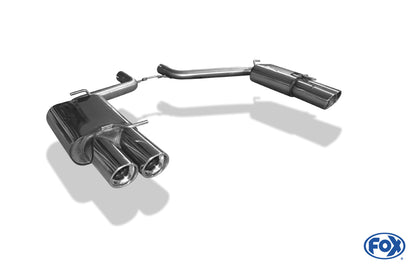 FOX Chrysler 300C 3,5l Endschalldämpfer rechts/links Doppelrohr - 2x100 Typ 17 rechts/links