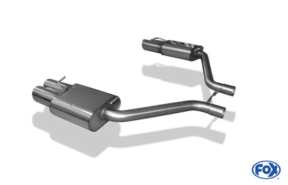 FOX Chrysler 300C 3,0l CRD Endschalldämpfer rechts/links - 2x100 Typ 17 rechts/links