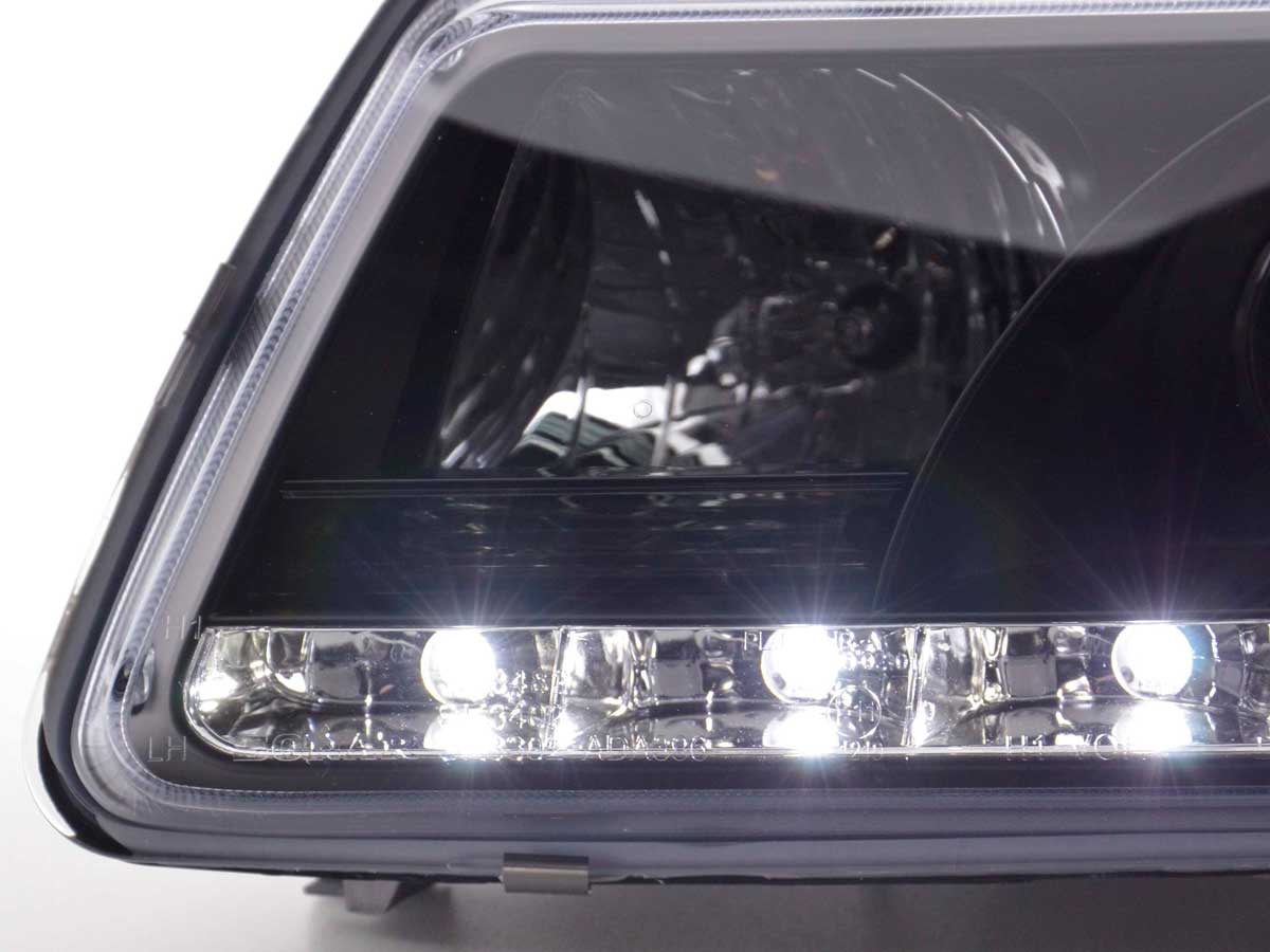 Scheinwerfer Set Daylight LED TFL-Optik Audi A3 Typ 8L Bj. 96-00 schwarz