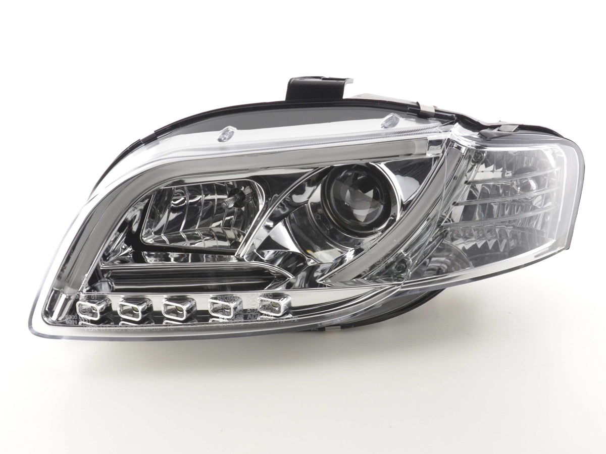 Scheinwerfer Set Daylight LED Tagfahrlicht Audi A4 Typ 8E Bj. 04-08 chrom