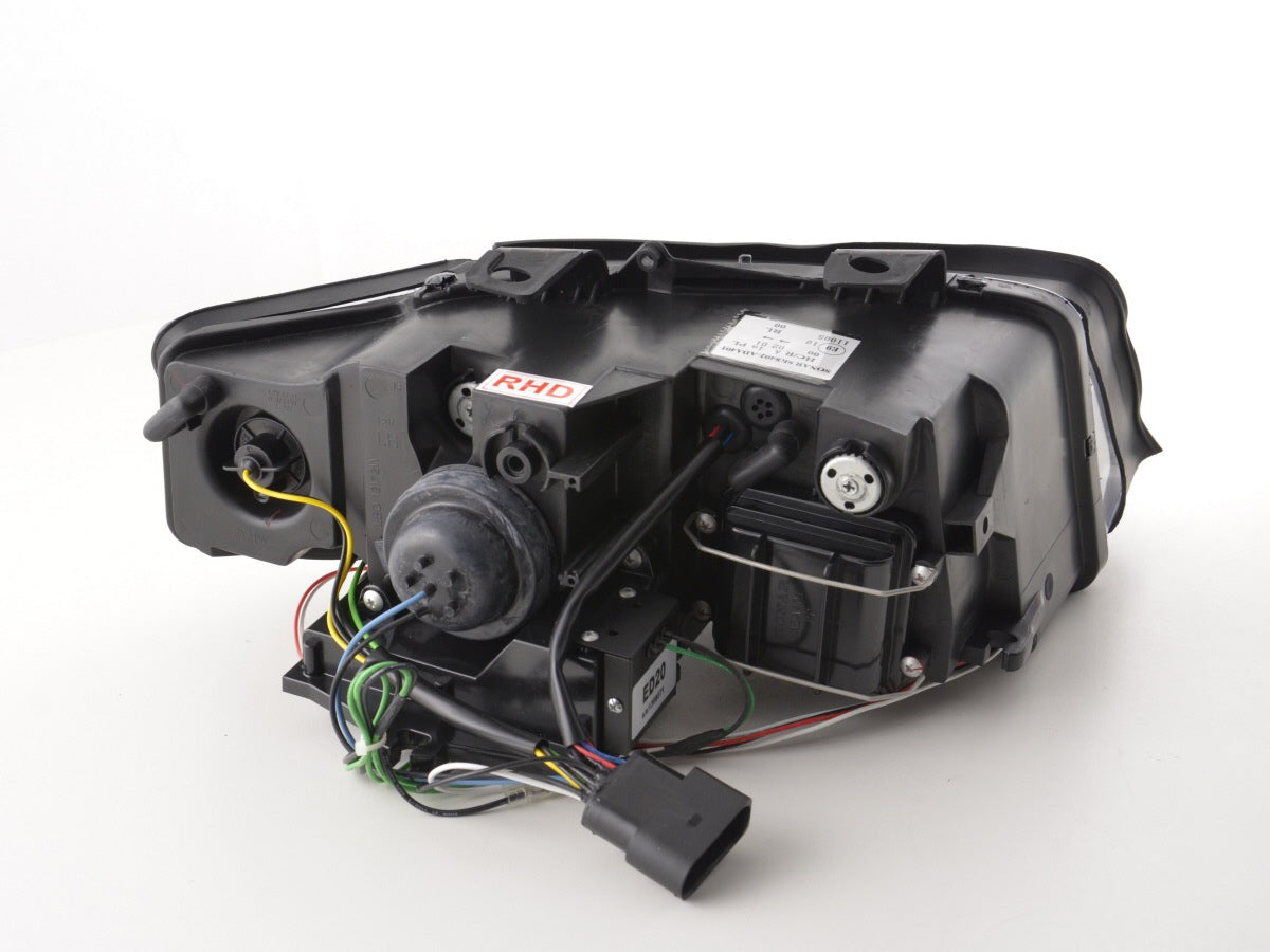 Scheinwerfer Set Daylight LED TFL-Optik Audi A4 Typ 8E Bj. 01-04 schwarz für Rechtslenker