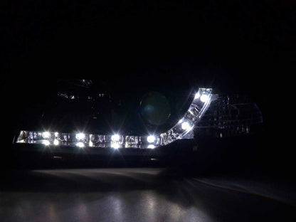 Scheinwerfer Set Daylight LED TFL-Optik Audi A4 Typ B5 Bj. 99-01 schwarz