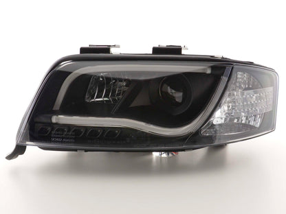 Scheinwerfer Set Daylight LED TFL-Optik Audi A6 Typ 4B Bj. 01-04 schwarz