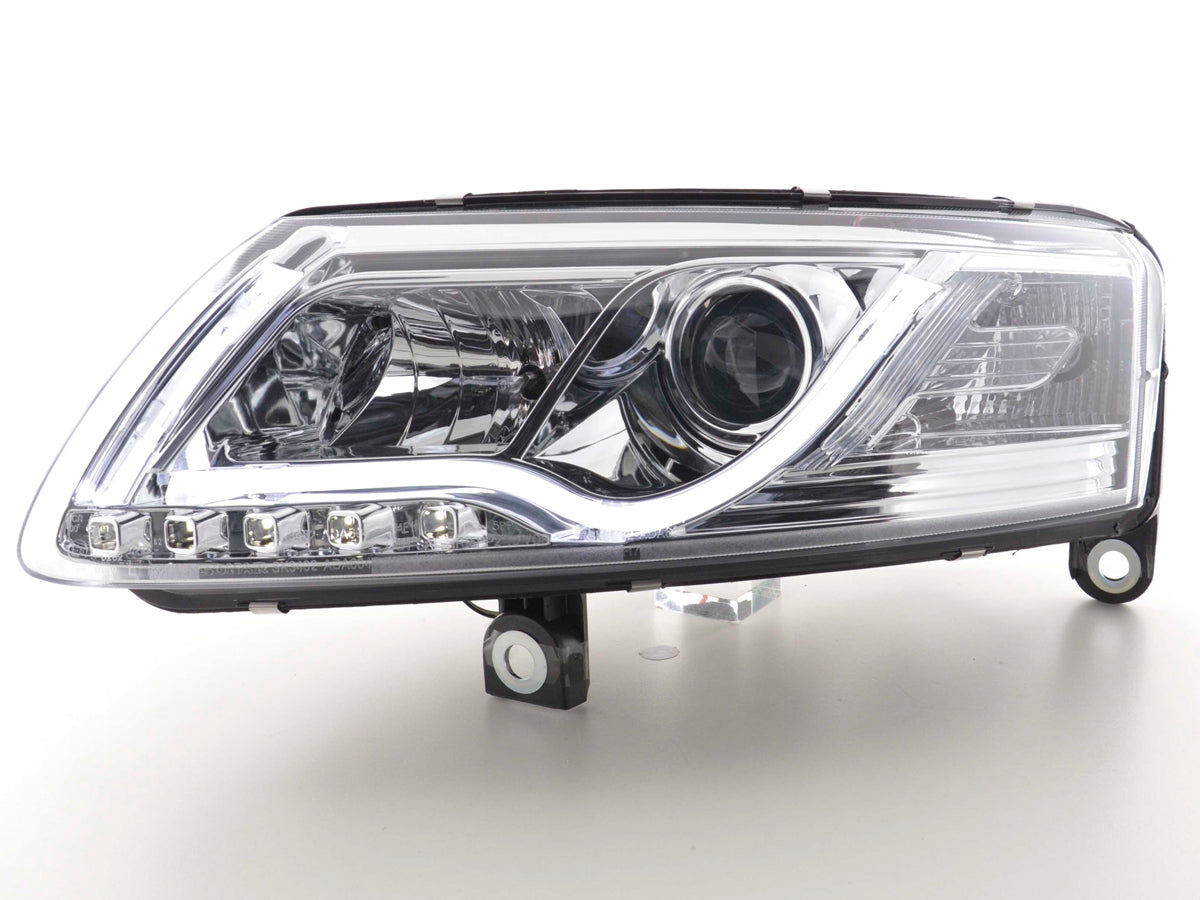 Scheinwerfer Set Daylight LED TFL-Optik Audi A6 4F Bj. 04-08 chrom