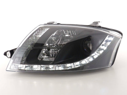 Scheinwerfer Set Daylight LED Tagfahrlicht Audi TT Typ 8N  98-06 schwarz