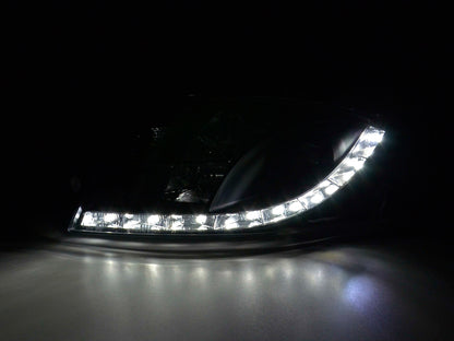 Scheinwerfer Set Daylight LED Tagfahrlicht Audi TT Typ 8N  98-06 schwarz