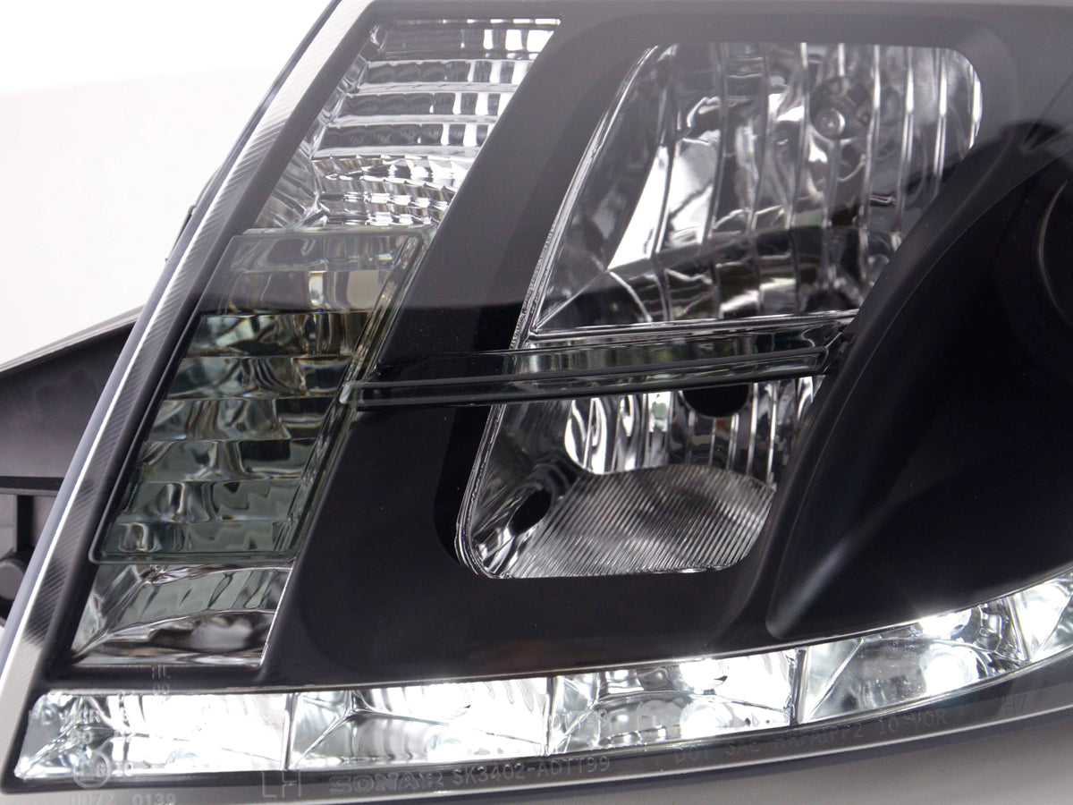 Scheinwerfer Set Daylight LED Tagfahrlicht Audi TT Typ 8N  98-06 schwarz