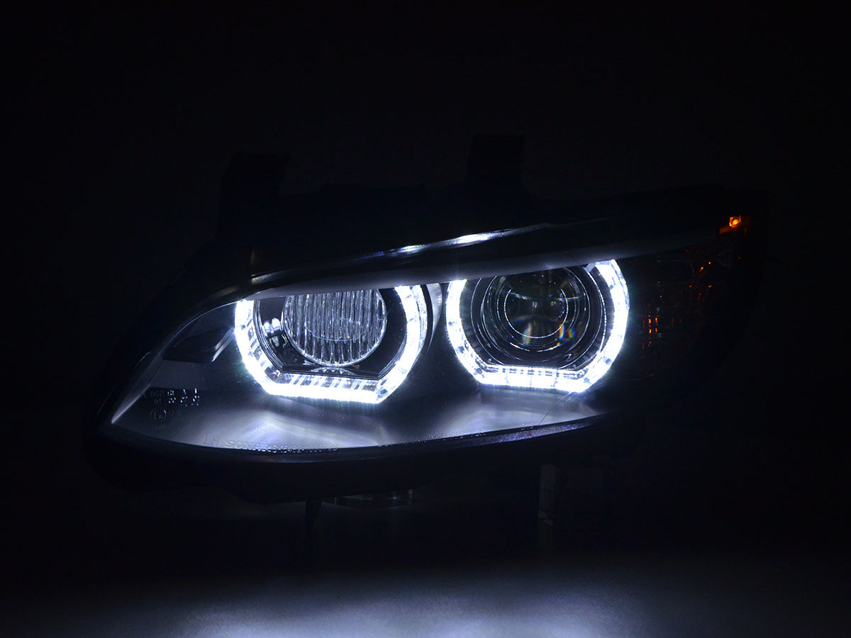 Scheinwerfer Set Xenon Daylight LED Tagfahrlicht BMW 3er E92/E93 Bj. 06-10 schwarz