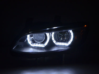 Scheinwerfer Set Xenon Daylight LED Tagfahrlicht BMW 3er E92/E93 Bj. 06-10 schwarz