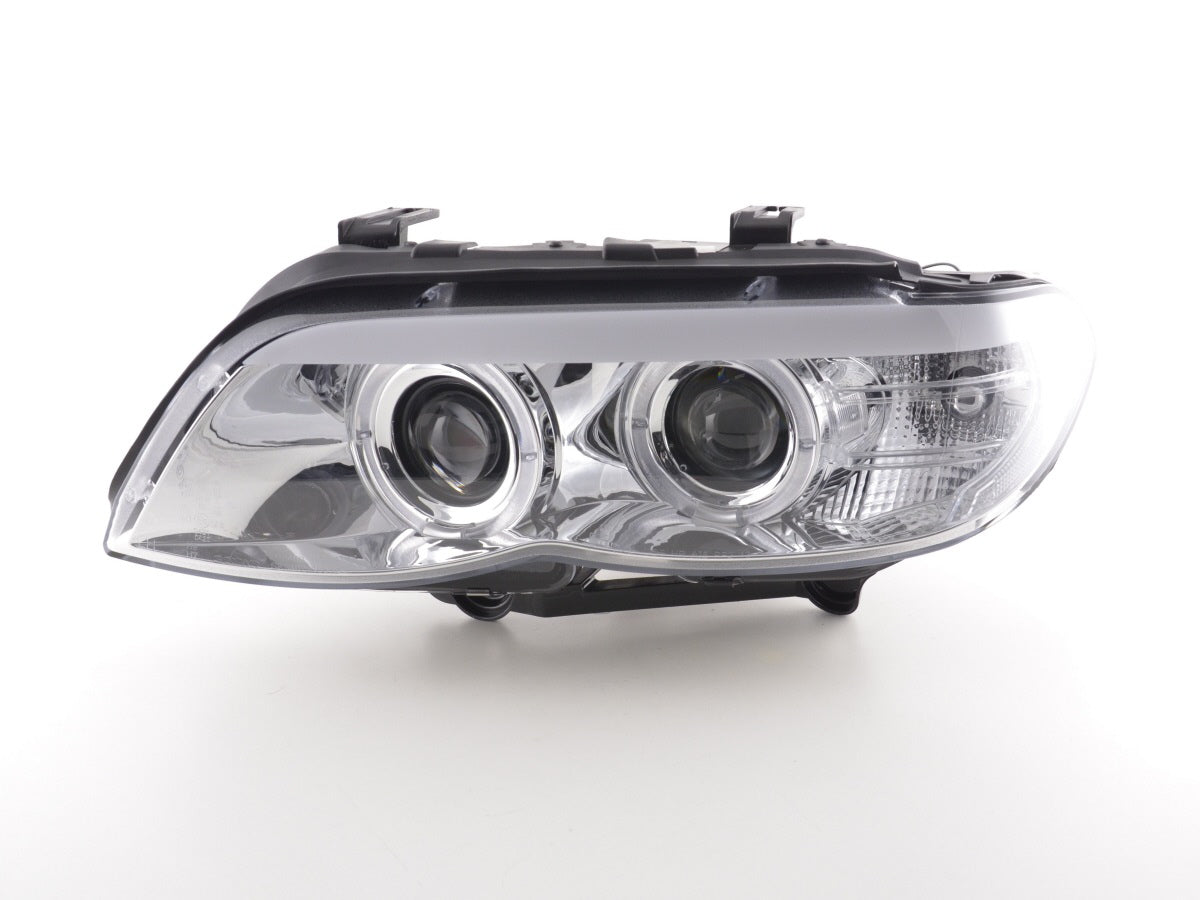 Scheinwerfer Set Xenon Daylight LED TFL-Optik BMW X5 E53 Bj. 03-06 chrom