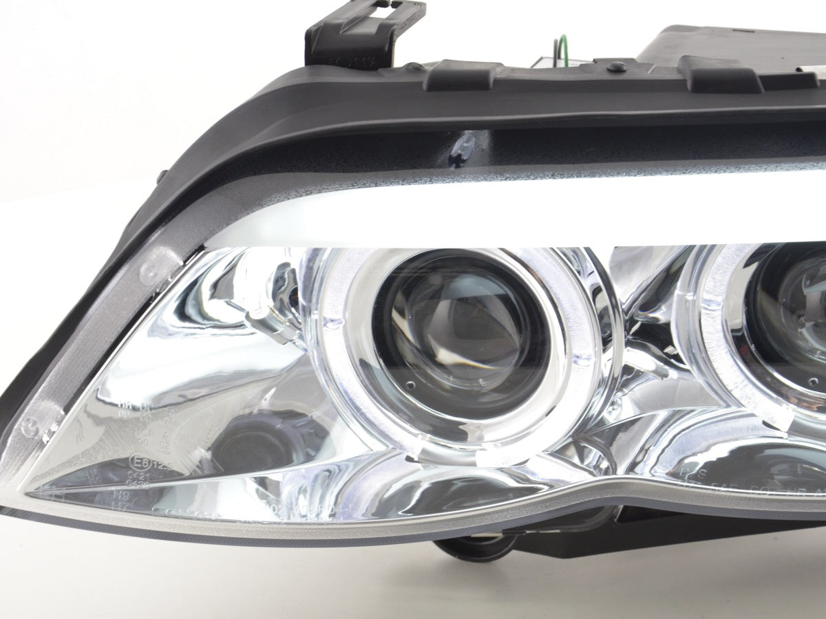 Scheinwerfer Set Xenon Daylight LED TFL-Optik BMW X5 E53 Bj. 03-06 chrom