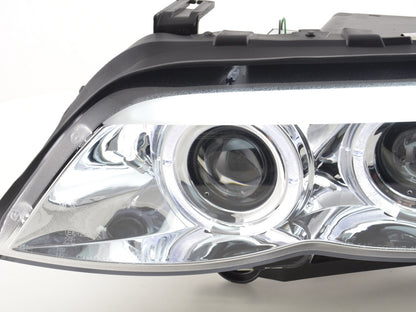 Scheinwerfer Set Xenon Daylight LED TFL-Optik BMW X5 E53 Bj. 03-06 chrom