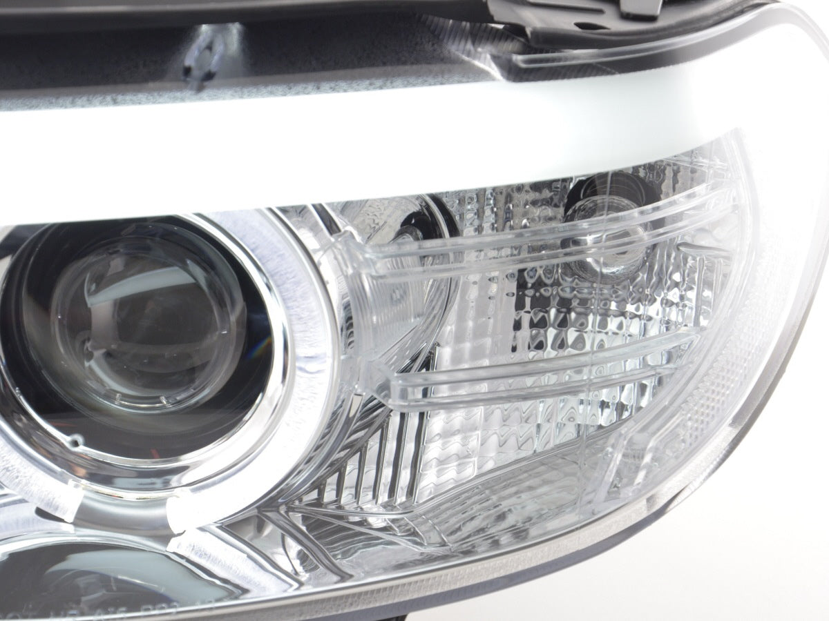 Scheinwerfer Set Xenon Daylight LED TFL-Optik BMW X5 E53 Bj. 03-06 chrom