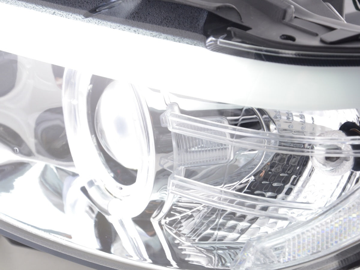 Scheinwerfer Set Xenon Daylight LED TFL-Optik BMW X5 E53 Bj. 03-06 chrom