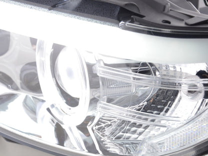 Scheinwerfer Set Xenon Daylight LED TFL-Optik BMW X5 E53 Bj. 03-06 chrom