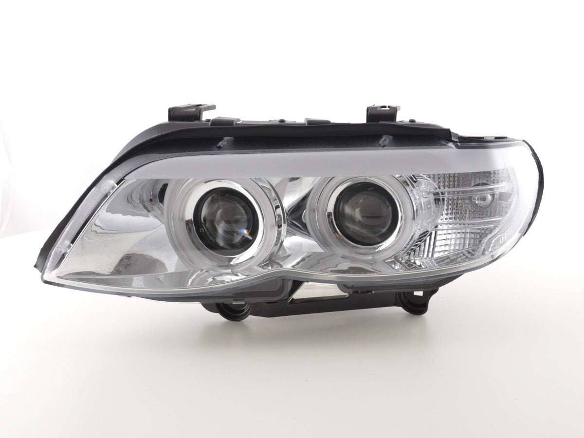 Scheinwerfer Set Xenon Daylight CCFL TFL-Optik BMW X5 E53 Bj. 03-06 chrom