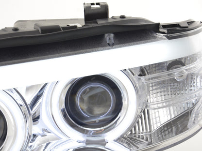 Scheinwerfer Set Xenon Daylight CCFL TFL-Optik BMW X5 E53 Bj. 03-06 chrom