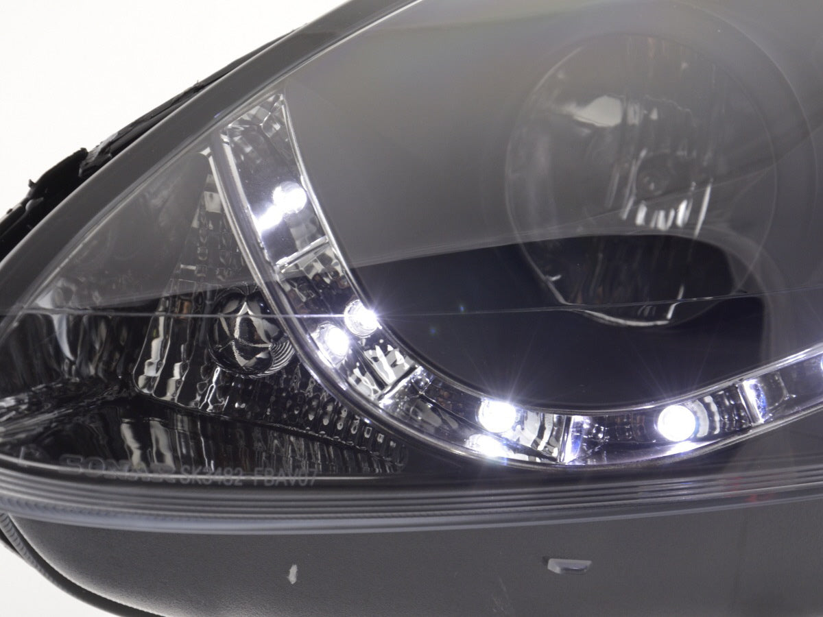 Scheinwerfer Set Daylight LED TFL-Optik Fiat Bravo Typ 198  07- schwarz