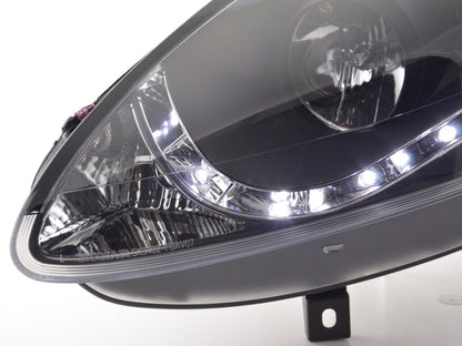 Scheinwerfer Set Daylight LED TFL-Optik Fiat Bravo Typ 198  07- schwarz